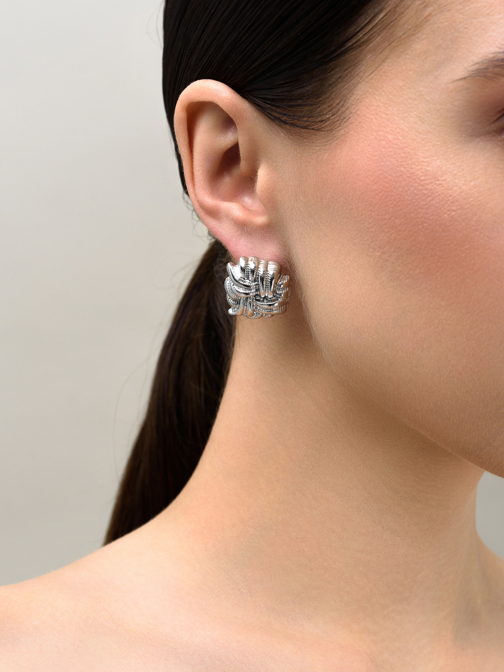 Серьги "Tangle" Silver