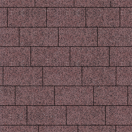 Тротуарная плитка ПРЯМОУГОЛЬНИК 300х150 мм - Гранит+ Красный с черным