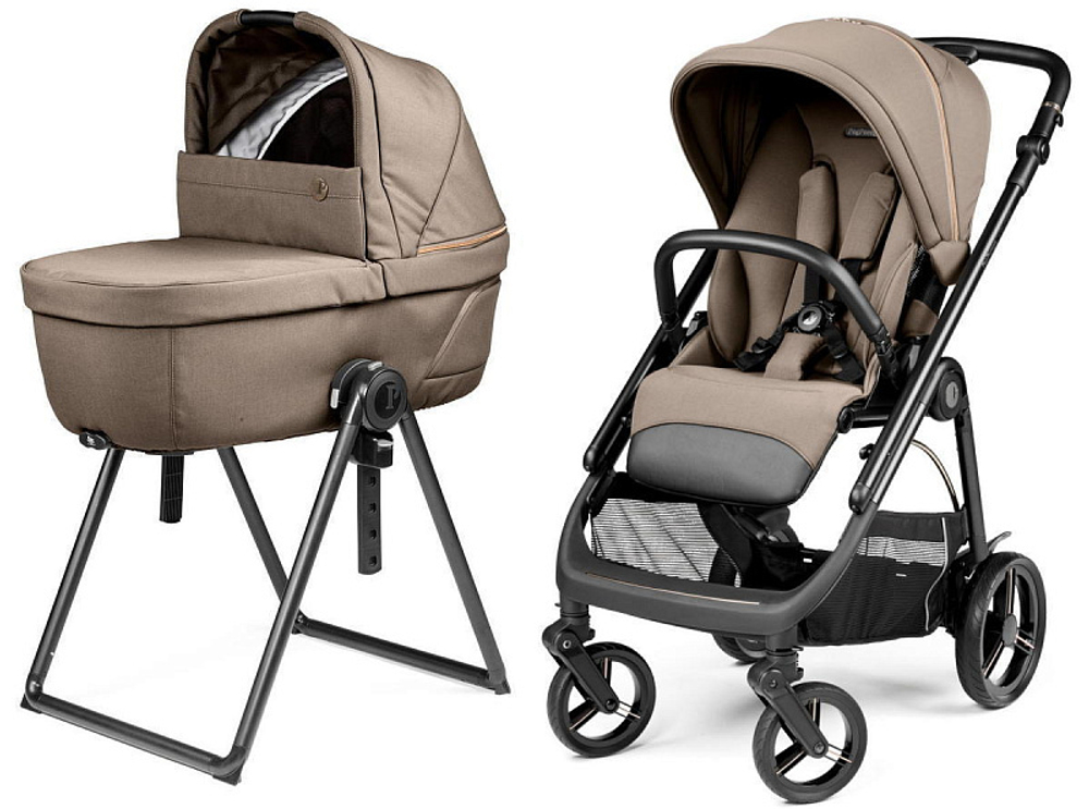 Коляска Peg Perego Veloce New Belvedere Lounge 3 в 1 Pine Bark