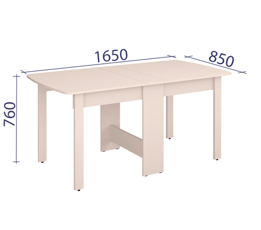 Колибри-14 (DaVita) Стол-книжка (кашемир)