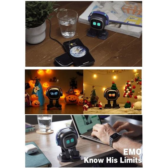 Умный робот EMO Robot AI с искусственным интеллектом (Black)