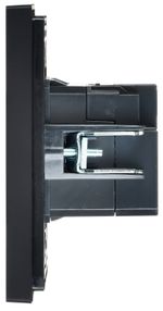 FORTE&PIANO Розетка USB A+C 18Вт FP151 черный IEK