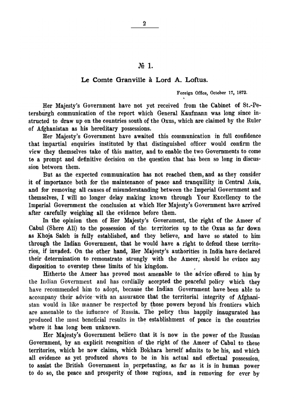 Афганское разграничение. Переговоры между Россией и Великобританией 1872-1885. Часть вторая | Г. Н. Лейхтенбергский