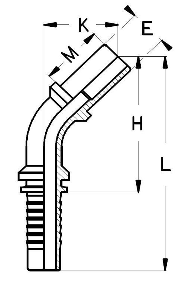 Фитинг DN 16 BEL (Ш) 20 (45)