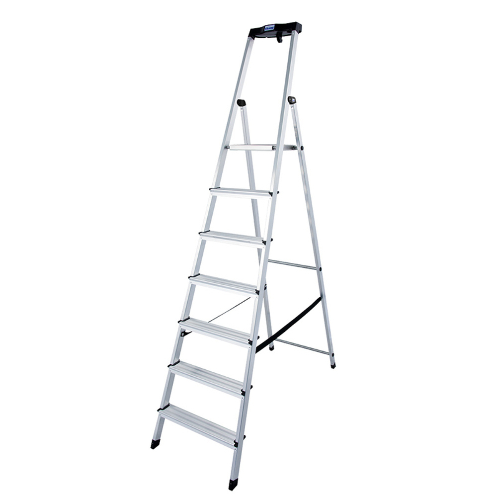 SAFETY Складная стремянка 7 ступ. с полочкой
