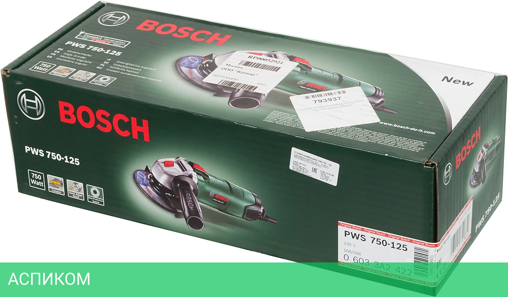 Угловая шлифмашина Bosch PWS 750-125 (06033A240D)