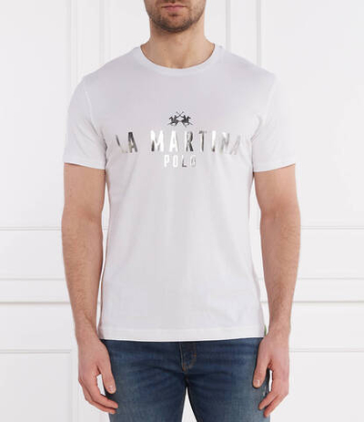 Футболка La Martina - белый(YMR322 JS206)