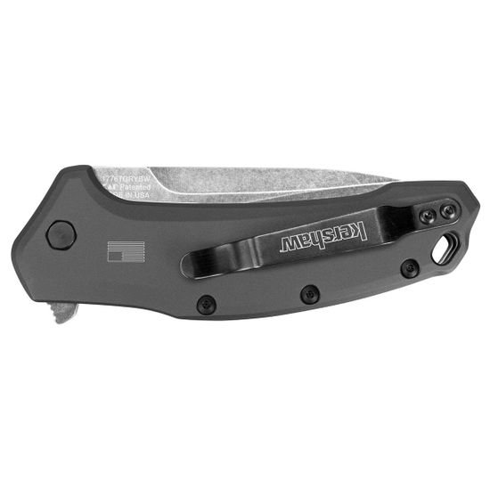 Складной нож KERSHAW Link Gray Tanto 1776TGRYBW c клинком из стали 420HC, рукоять алюминий