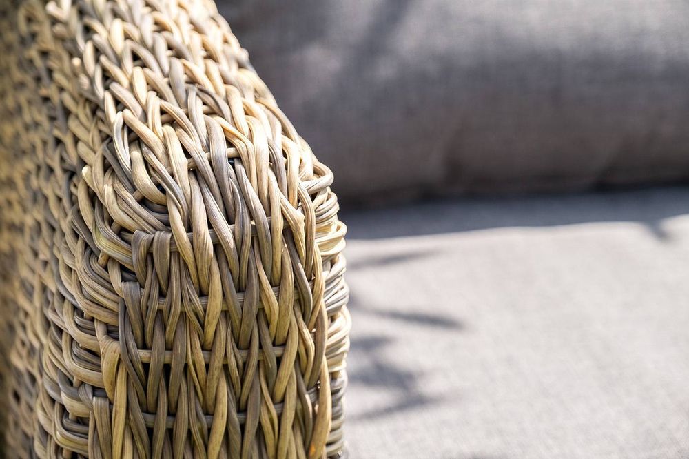 "Кальяри" лаунж-зона из искусственного ротанга (гиацинт), цвет соломенный
