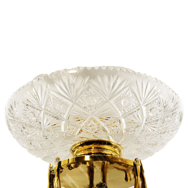 Три грации. Ваза. Хрусталь, латунь, бронза. Россия. 1990–2000-е.