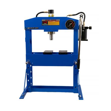 Пресс гидравлический 15 тонн, настольный, цвет синий RAL 5005 ROSSVIK
