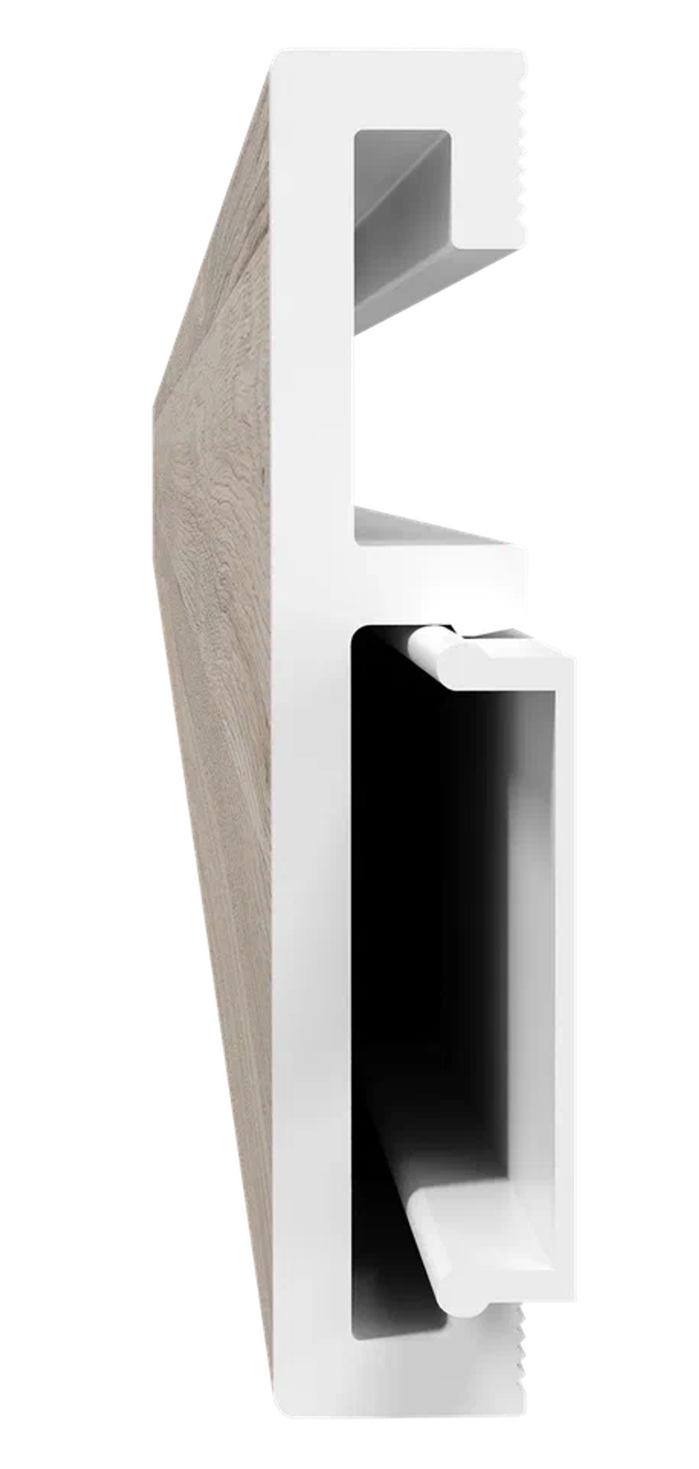 Напольный плинтус ПВХ Foresta Grace Мавелла милк FG 026 2000х70х13 мм