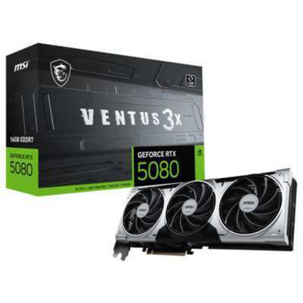 Видеокарта MSI nVidia GeForce RTX 5080 16G Ventus 3X Plus