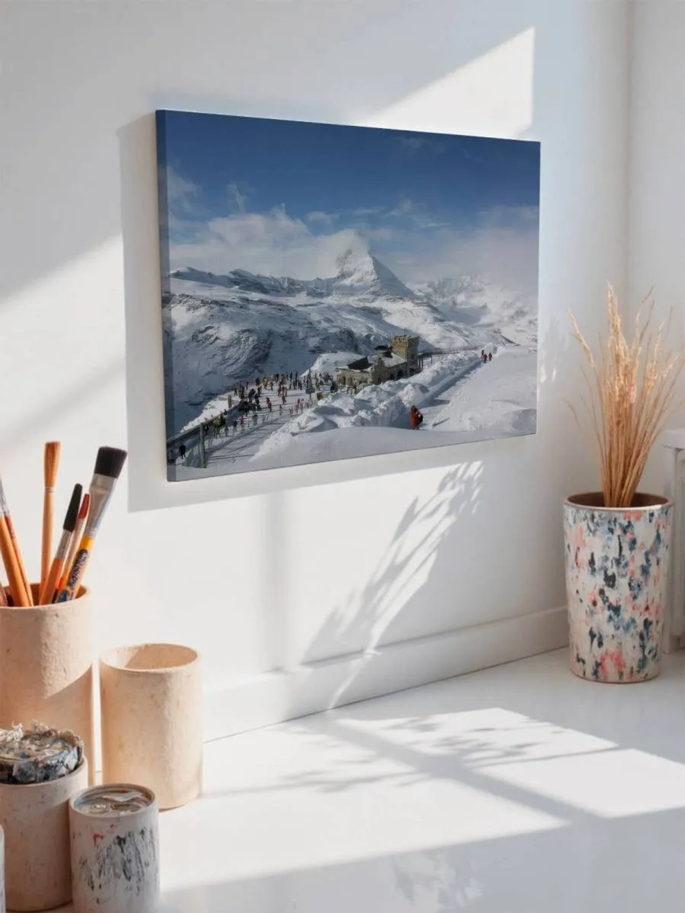 Картина на стену 40 X 50 Зимний горный пейзаж