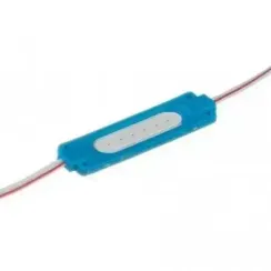 Модуль светодиодный SMD 1,2Вт 12V IP65 70*20*3мм синий 29460