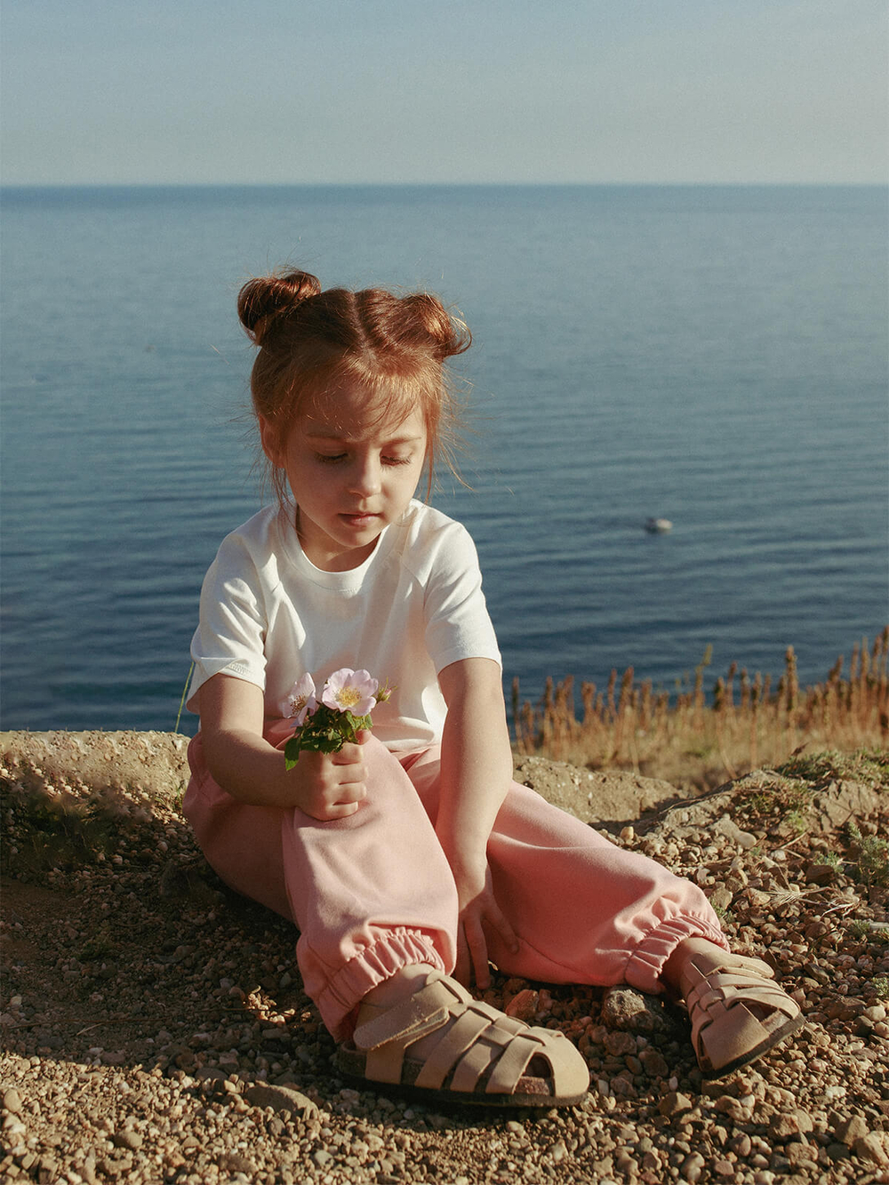 Брюки на резинке Mjölk Orange Cream