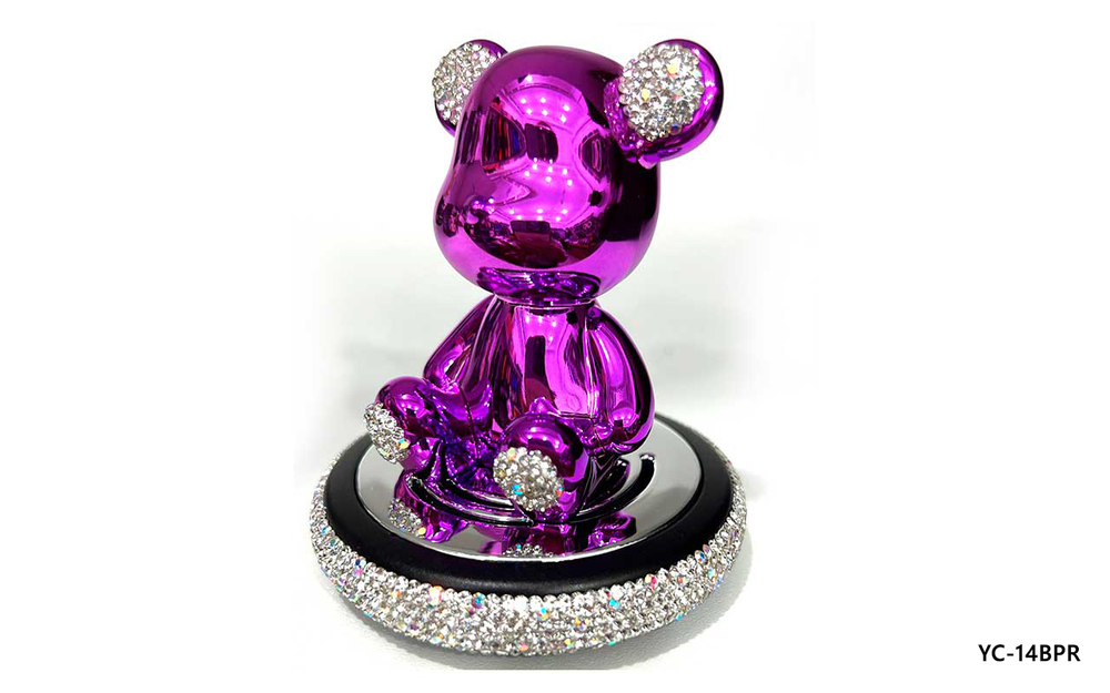 Ароматизатор-игрушка -на торпеду- Мишка - YC-14PR фиолетовый