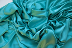 Шелк однотонный бирюзовый