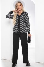 Костюм "Мгновение весны" (черно-белый) К8472 LT Collection (Акция)