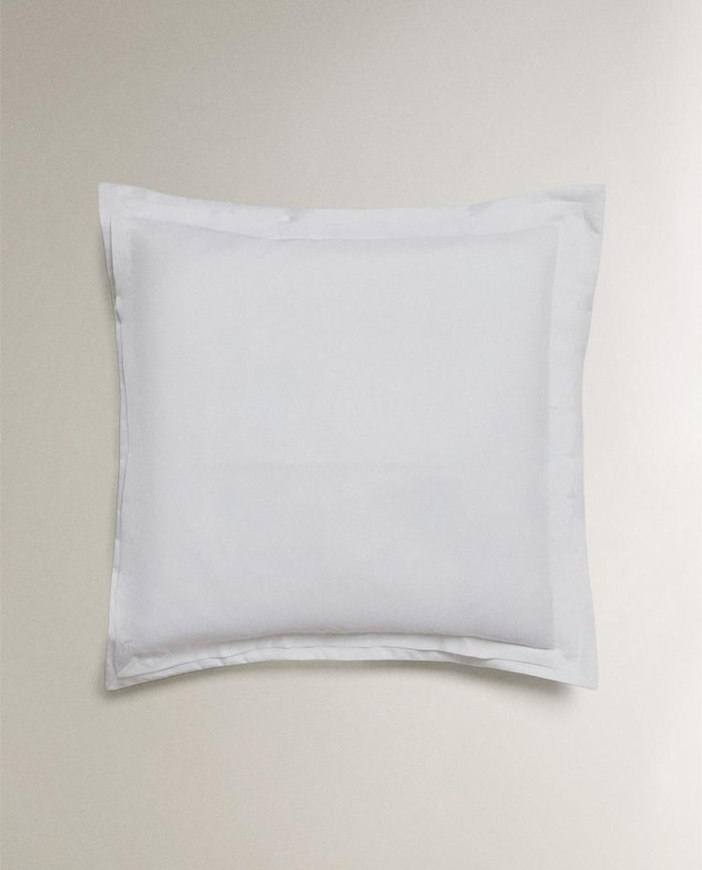 ZARA HOME САТИНОВАЯ НАВОЛОЧКА, БЕЛЫЙ