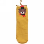 Носки женские «Новогодние забавы», микс 4 цвета, р-р 36-39 (крючок, пакет, стикер)