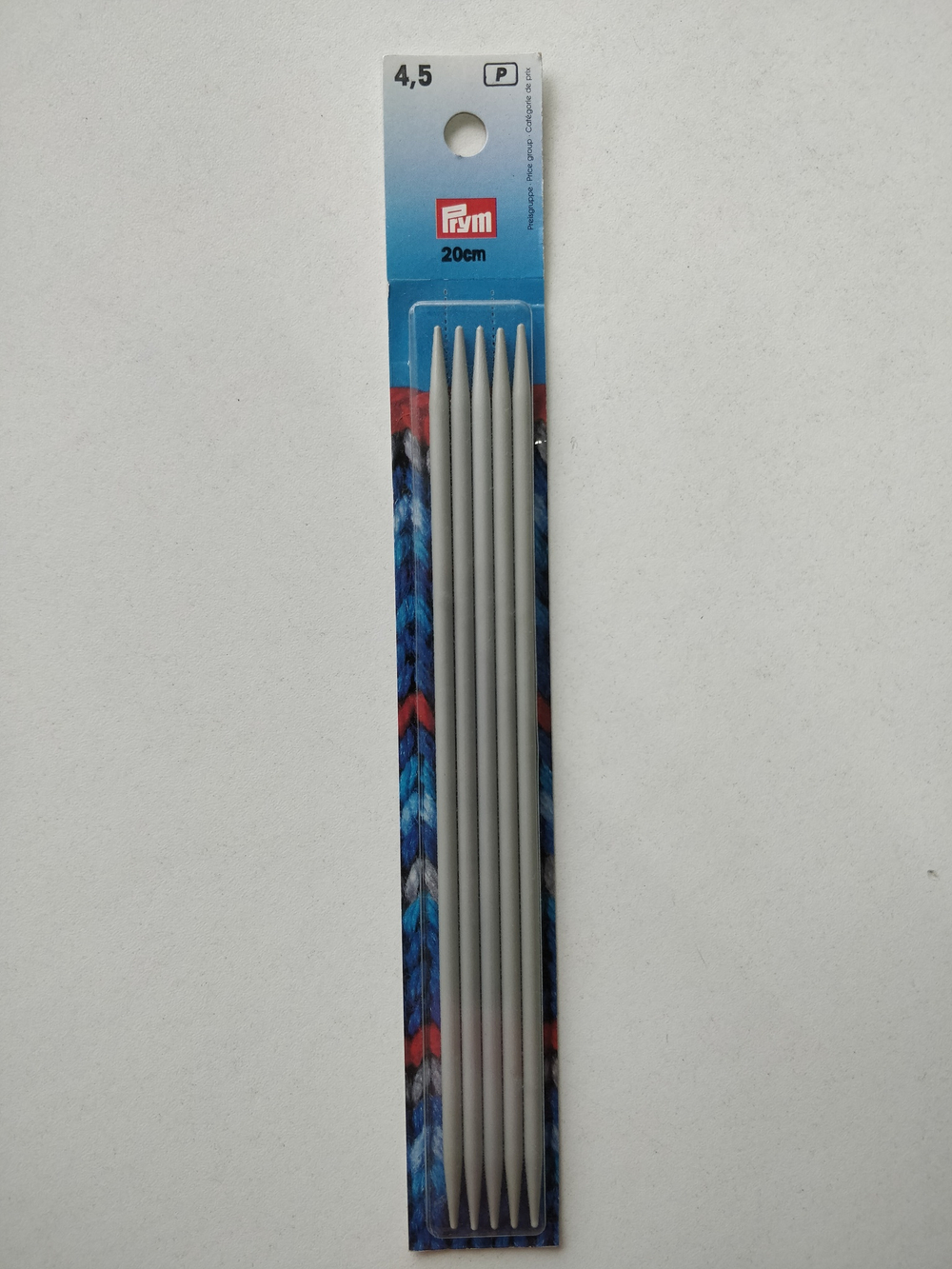 Prym чулочные спицы 20см алюминий, размеры в ассортименте