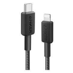 Кабель Anker 322 USB-C to Lightning 1.8 м Nylon (A81B6H11) Black