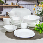 Столовый набор 38 предметов "Square soft" без деколи, квадрат (00106994)