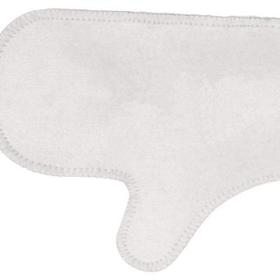 Рукавица для бани, цвет белый TM ”Бацькина баня»