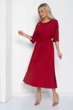 Платье Воздушный полёт (бордовое) П12475-15 LT Collection
