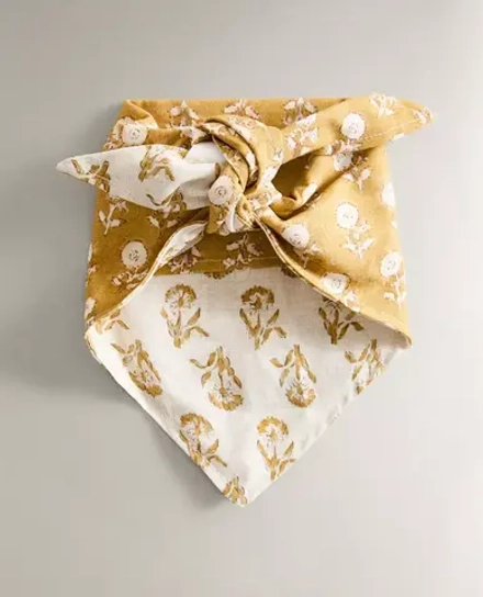 ZARA HOME БАНДАНА ДЛЯ ПИТОМЦЕВ С ПРИНТОМ, ЖЕЛТЫЙ