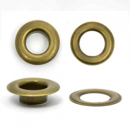 Люверсы 13мм Комплект 10шт цвет антик