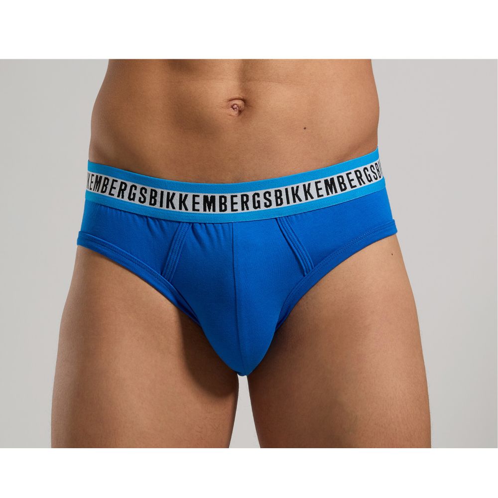 Мужские трусы брифы мультиколор набор 3 в 1 Bikkembergs FASHION TAPE BKK1USP08TR