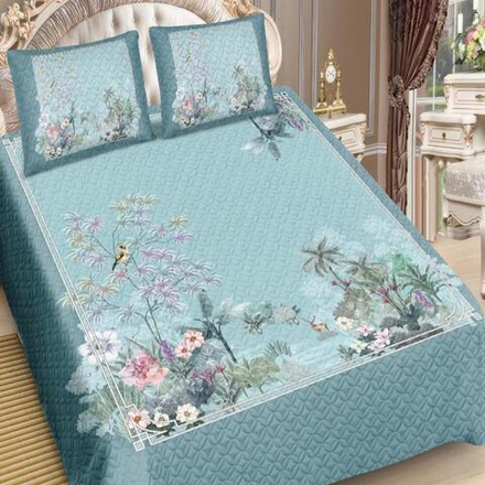 Покрывало шёлк с наволочками "РУ. ФАУНА", Россия.