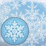 Украшение для окон и стекла ЗОЛОТАЯ СКАЗКА "Морозные узоры 4", 30х38 см, ПВХ, 591226