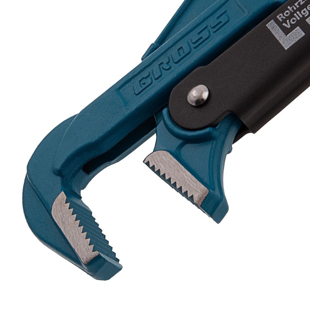 15605 Ключ трубный рычажный, №3, 2", цельнокованый, CrV, тип - "L" Gross