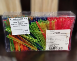Пика "Булава" пластик 8,5 см. (400 шт.) ПВХ-упаковка AVIORA