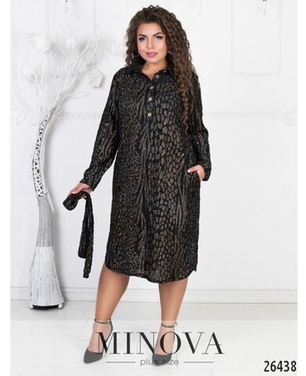 Платье 329-черный Minova Фото 2