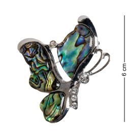 КБ-02 Брошь с перламутром «Бабочка»