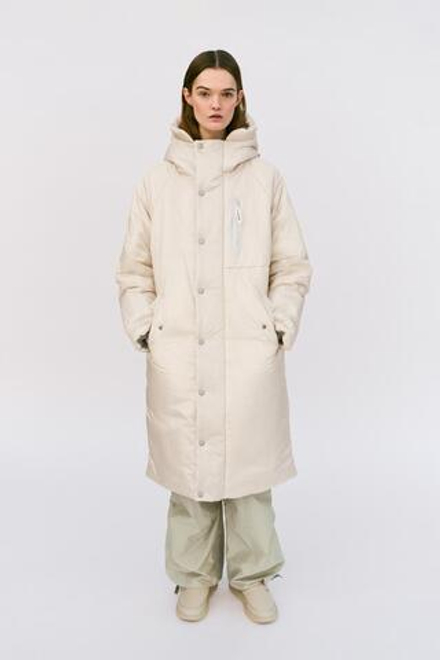 ZARA X AND WANDER ВОДОНЕПРОНИЦАЕМАЯ И ВЕТРОЗАЩИТНАЯ ДЛИННАЯ ПУХОВАЯ КУРТКА, ПАСТЕЛЬНО-РОЗОВЫЙ