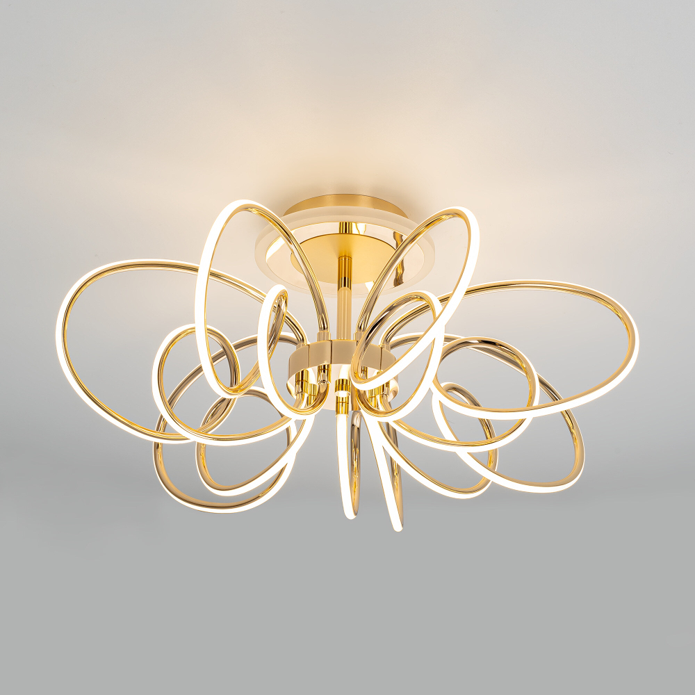 Citilux SALMA SMART CL224A172 RGB LED Умная люстра Золото