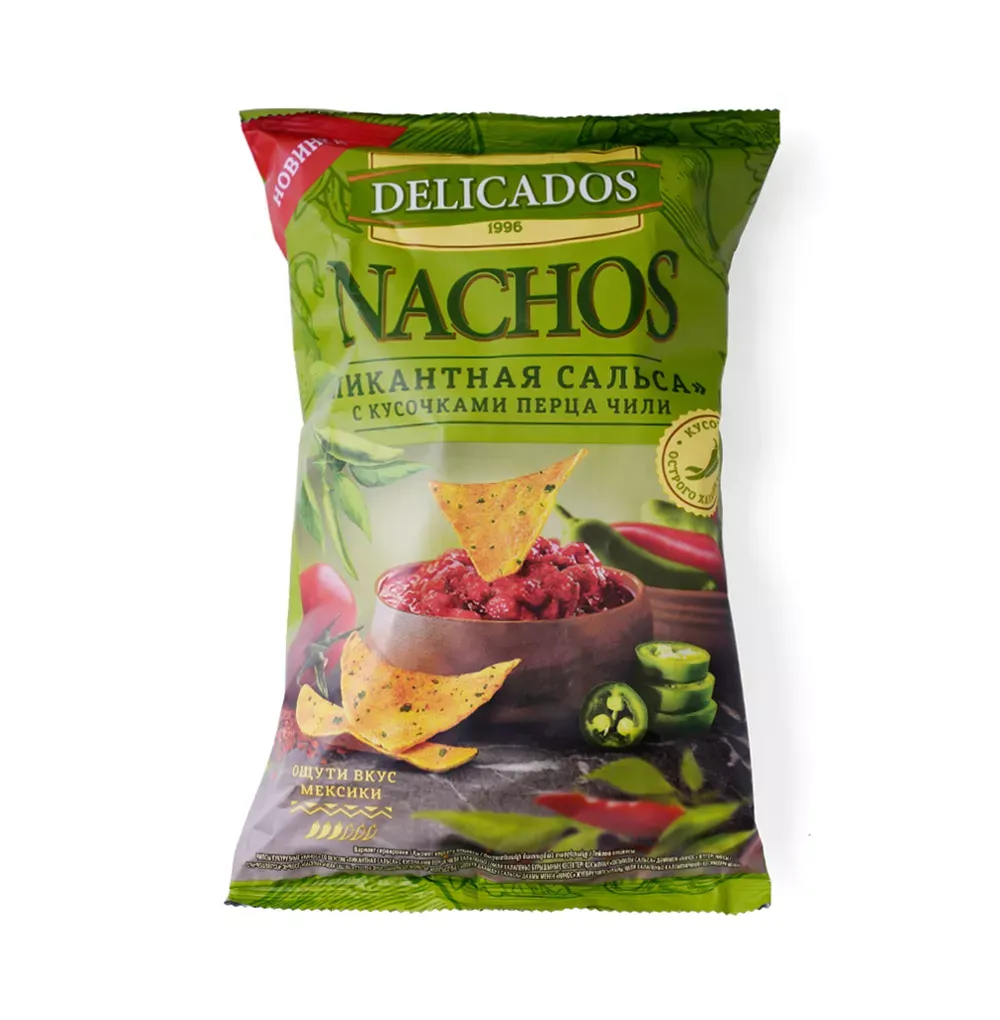 Чипсы Начос Пикантная сальса 150 гр (Деликадос)