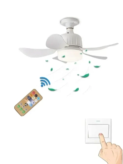 Розетка вентилятора с цоколем, беспроводной пульт дистанционного управления, светодиодная лампа, потолочный вентилятор