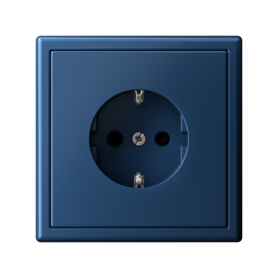 Розетка ArtGallery 16А с заземл. со шторками быстрозажим. клем. механизм аквамарин SE GAL001145S