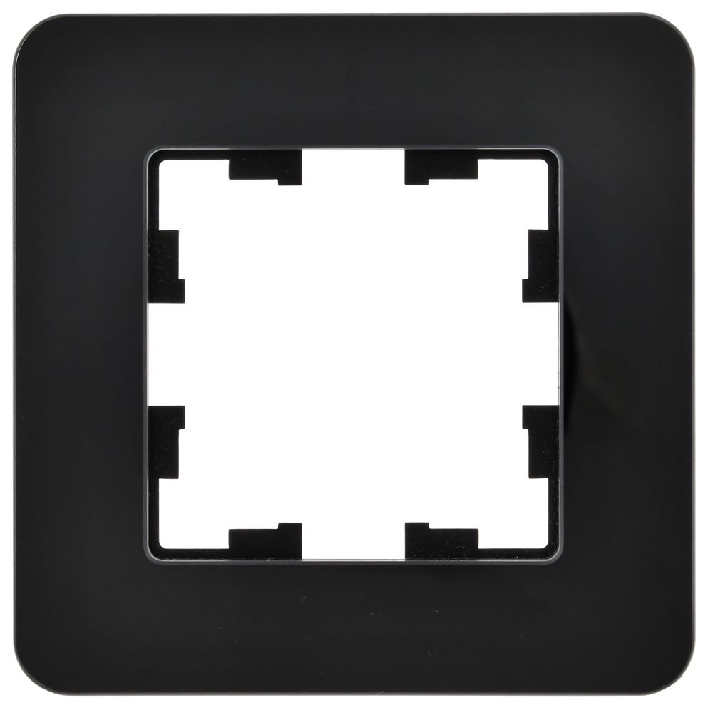 BRITE Рамка 1-местная РУ-1-2-Бр стекло черный RE IEK