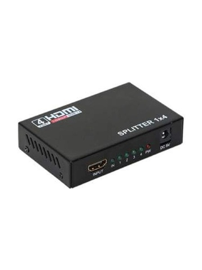 ORIENT HSP0104H, HDMI 4K Splitter 1->4, HDMI 1.4/3D, UHDTV 4K(3840x2160)/HDTV1080p/1080i/720p, HDCP1.2, внешний БП 5В/1А, метал.корпус (29986)