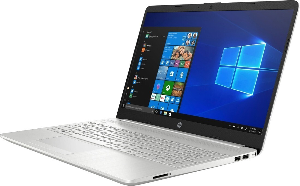 Ноутбук HP 15-dw1000 15.6; IPS FHD HP 15-dw1190ur silver Core i3 10110U/8Gb/256Gb SSD/noDVD/VGA int/DOS 2Z7H0EA