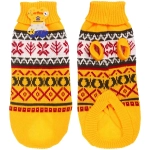 Кофта - свитер для мелких пород собак и кошек «BRO Style», снежинки, цвет желтый, р XL