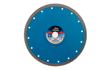 Диск алмазный, сплошной 230 х 22.2 мм, тонкий, сухая/мокрая резка Барс