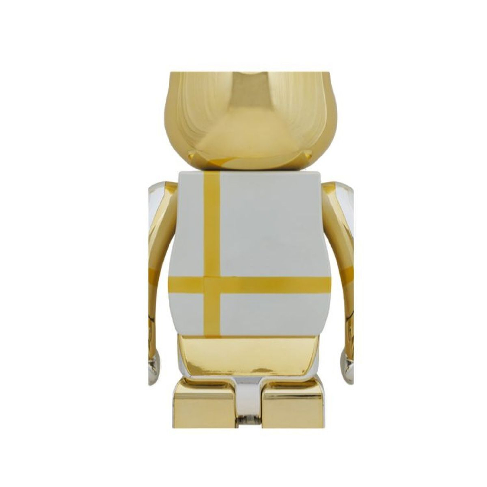 Дизайнерские игрушки BE@RBRICK MEDICOM TOY PLUS SILVER CHROME Ver., MEDICOM